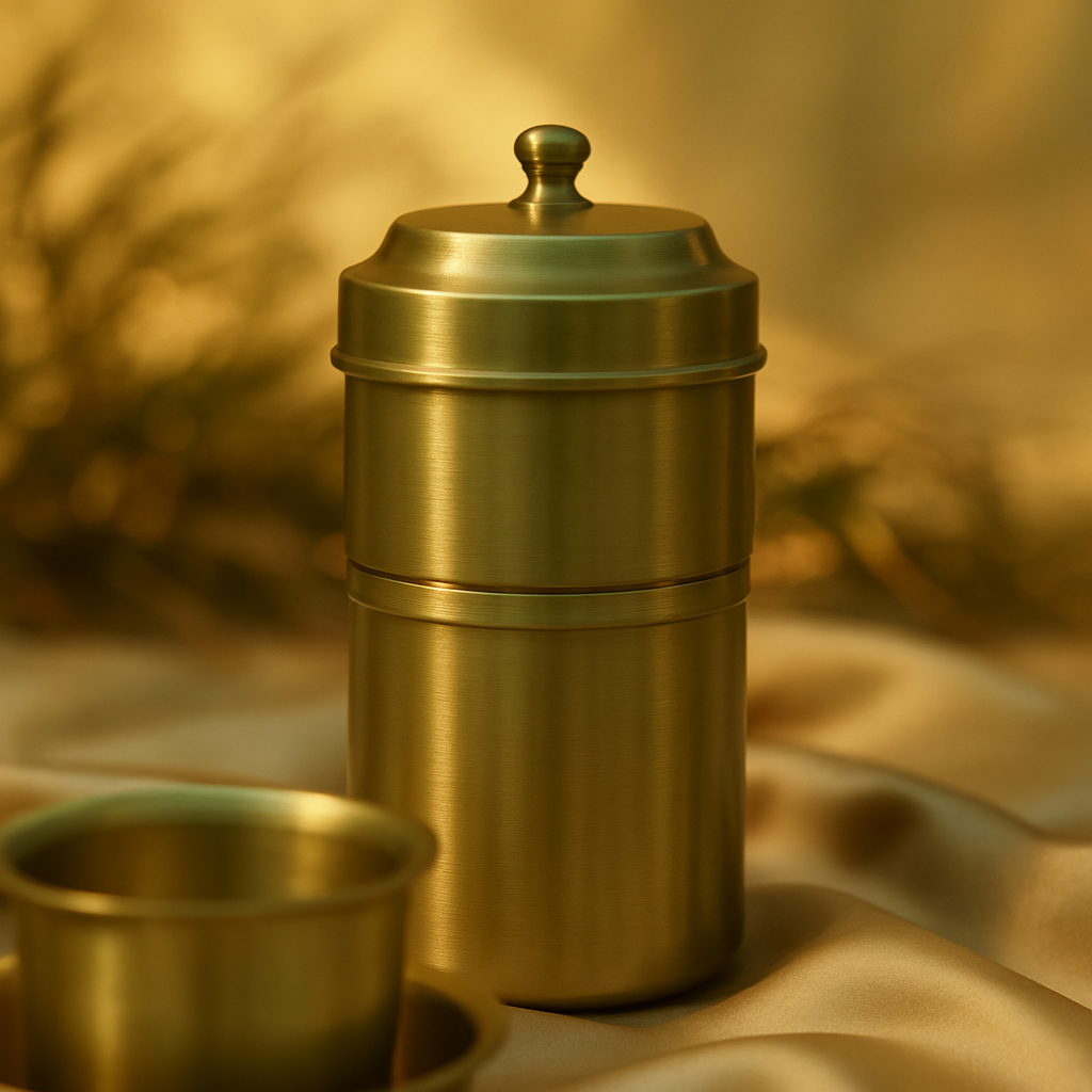 Kaapi Yantra – 250ml Brass Filter for Filter Coffee - The Robusta Coffee